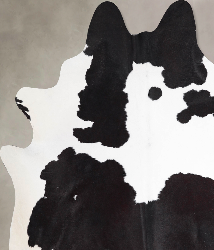Black and White XX-Large Brazilian Cowhide Rug 8'4"H x 7'1"W #A47559 by Hudson Hides