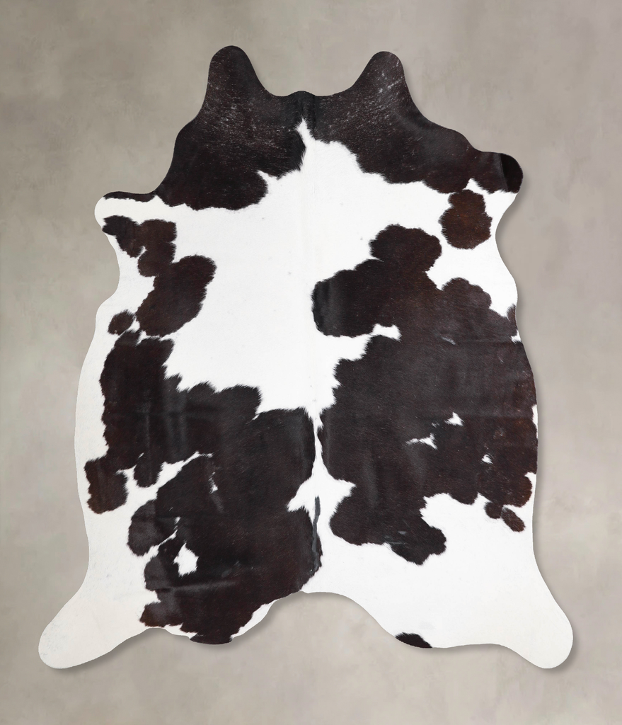 Black and White X-Large Brazilian Cowhide Rug 6'8"H x 6'2"W #A47565 by Hudson Hides