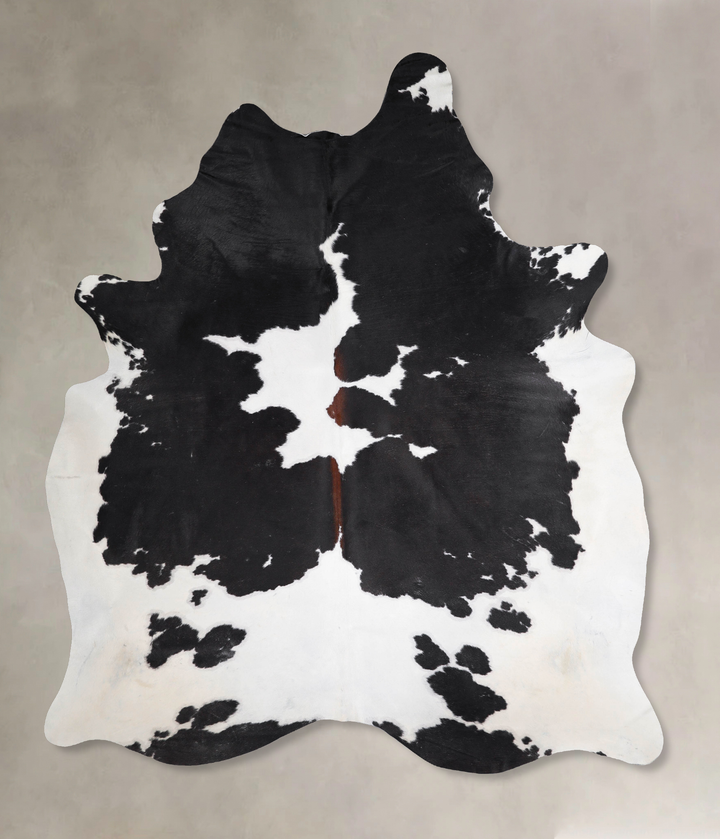 Black and White XX-Large Brazilian Cowhide Rug 8'0"H x 6'3"W #A47573 by Hudson Hides