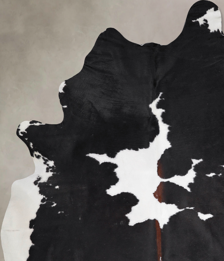 Black and White XX-Large Brazilian Cowhide Rug 8'0"H x 6'3"W #A47573 by Hudson Hides