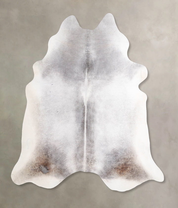 Medium Grey XX-Large Brazilian Cowhide Rug 7'3"H x 7'1"W #A47576 by Hudson Hides