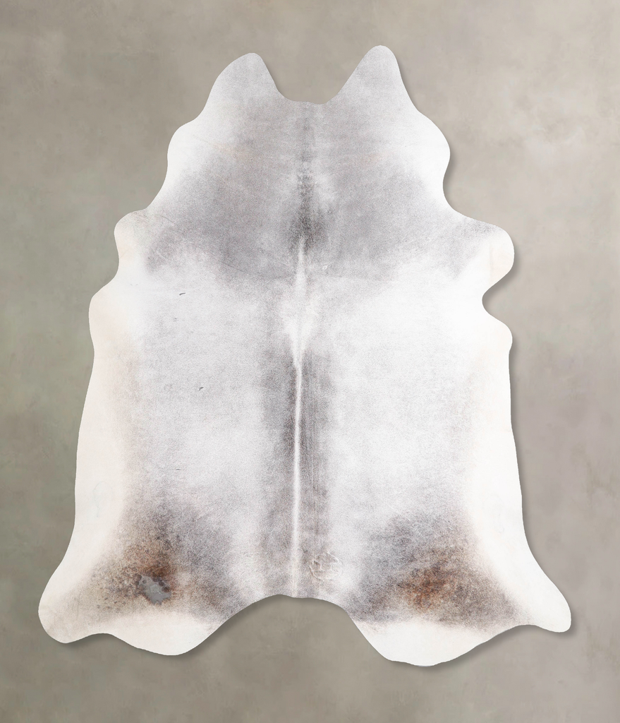 Medium Grey XX-Large Brazilian Cowhide Rug 7'3"H x 7'1"W #A47576 by Hudson Hides