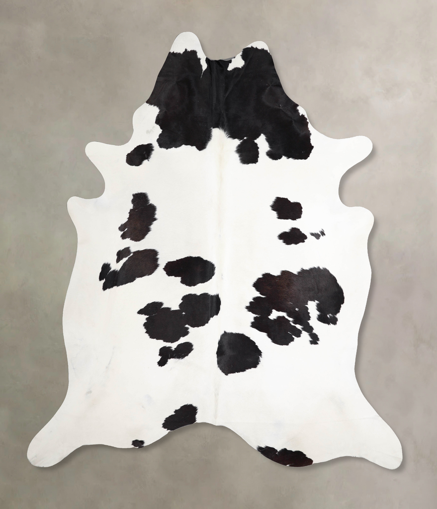 Black and White XX-Large Brazilian Cowhide Rug 8'7"H x 7'6"W #A47580 by Hudson Hides