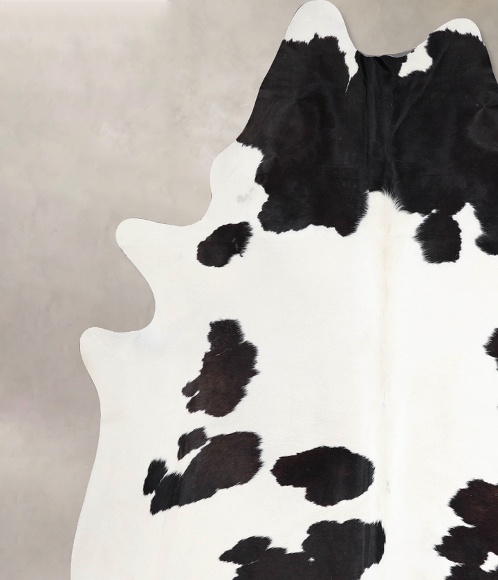 Black and White XX-Large Brazilian Cowhide Rug 8'7"H x 7'6"W #A47580 by Hudson Hides