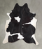 Black and White XX-Large Brazilian Cowhide Rug 8'7
