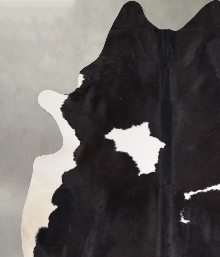 Black and White XX-Large Brazilian Cowhide Rug 8'7"H x 7'2"W #A47585 by Hudson Hides
