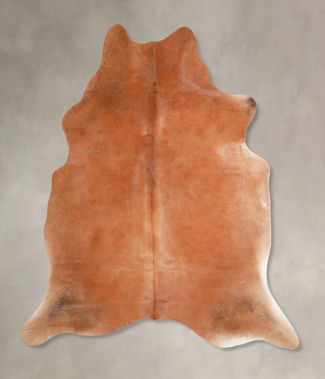 Solid Brown X-Large Brazilian Cowhide Rug 7'0"H x 6'4"W #A47587 by Hud