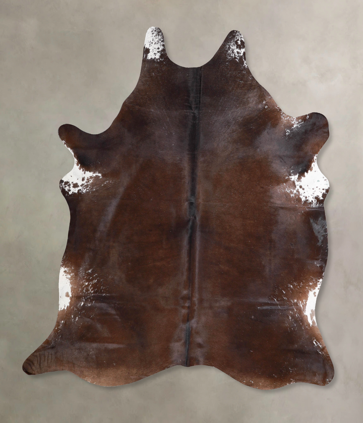 Chocolate X-Large Brazilian Cowhide Rug 6'11"H x 5'11"W #A47588 by Hudson Hides