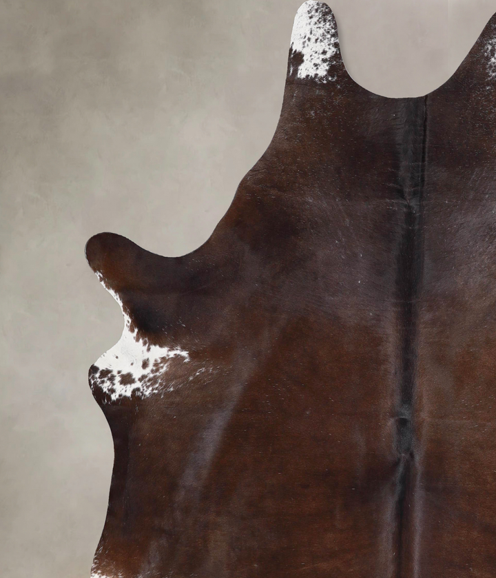 Chocolate X-Large Brazilian Cowhide Rug 6'11"H x 5'11"W #A47588 by Hudson Hides