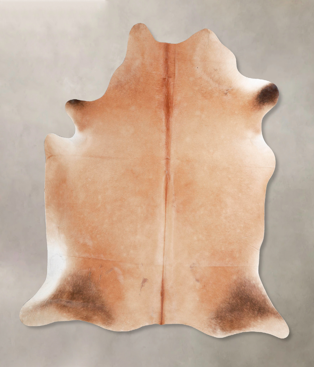 Light Caramel Large Brazilian Cowhide Rug 5'10"H x 5'8"W #A47591 by Hu