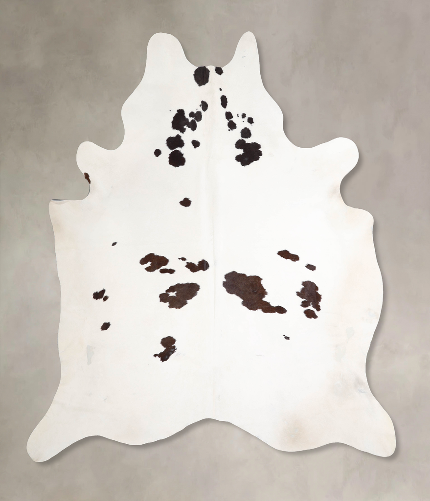 Black and White XX-Large Brazilian Cowhide Rug 7'6"H x 6'9"W #A47593 by Hudson Hides