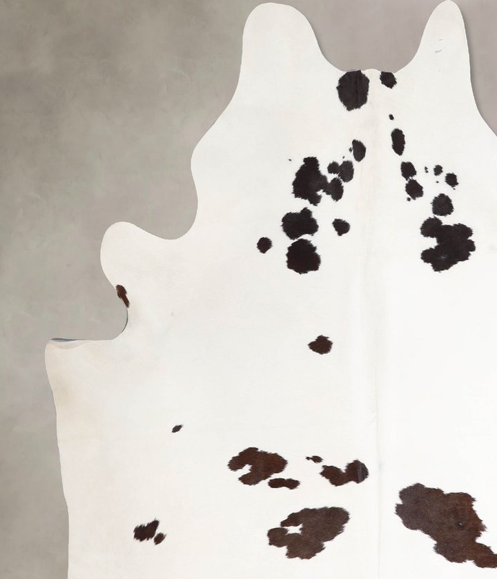 Black and White XX-Large Brazilian Cowhide Rug 7'6"H x 6'9"W #A47593 by Hudson Hides