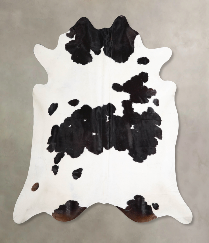 Black and White XX-Large Brazilian Cowhide Rug 7'8"H x 7'9"W #A47594 by Hudson Hides