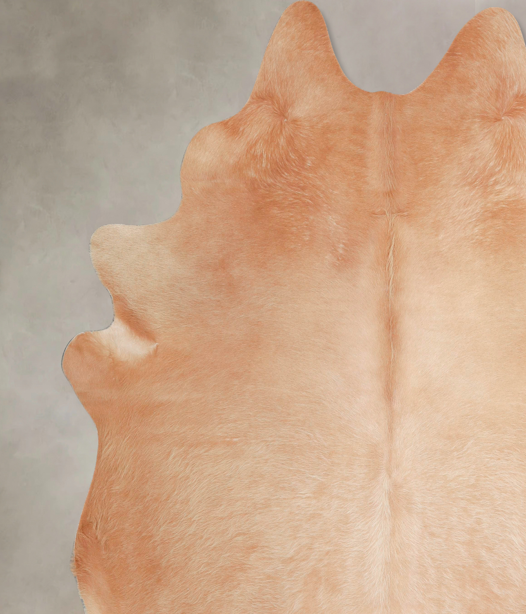 Beige XX-Large Brazilian Cowhide Rug 7'9"H x 7'2"W #A47602 by Hudson H