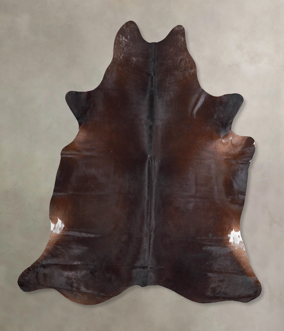 Chocolate X-Large Brazilian Cowhide Rug 7'2"H x 6'8"W #A47605 by Hudso