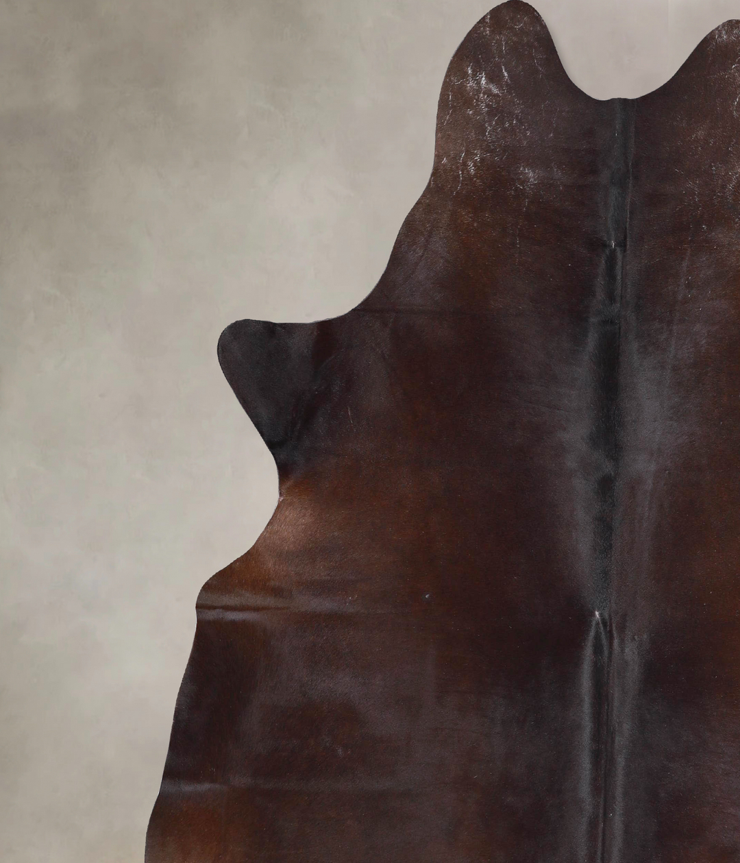 Chocolate X-Large Brazilian Cowhide Rug 7'2"H x 6'8"W #A47605 by Hudso