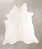 Ivory with Beige XX-Large Brazilian Cowhide Rug 7'9