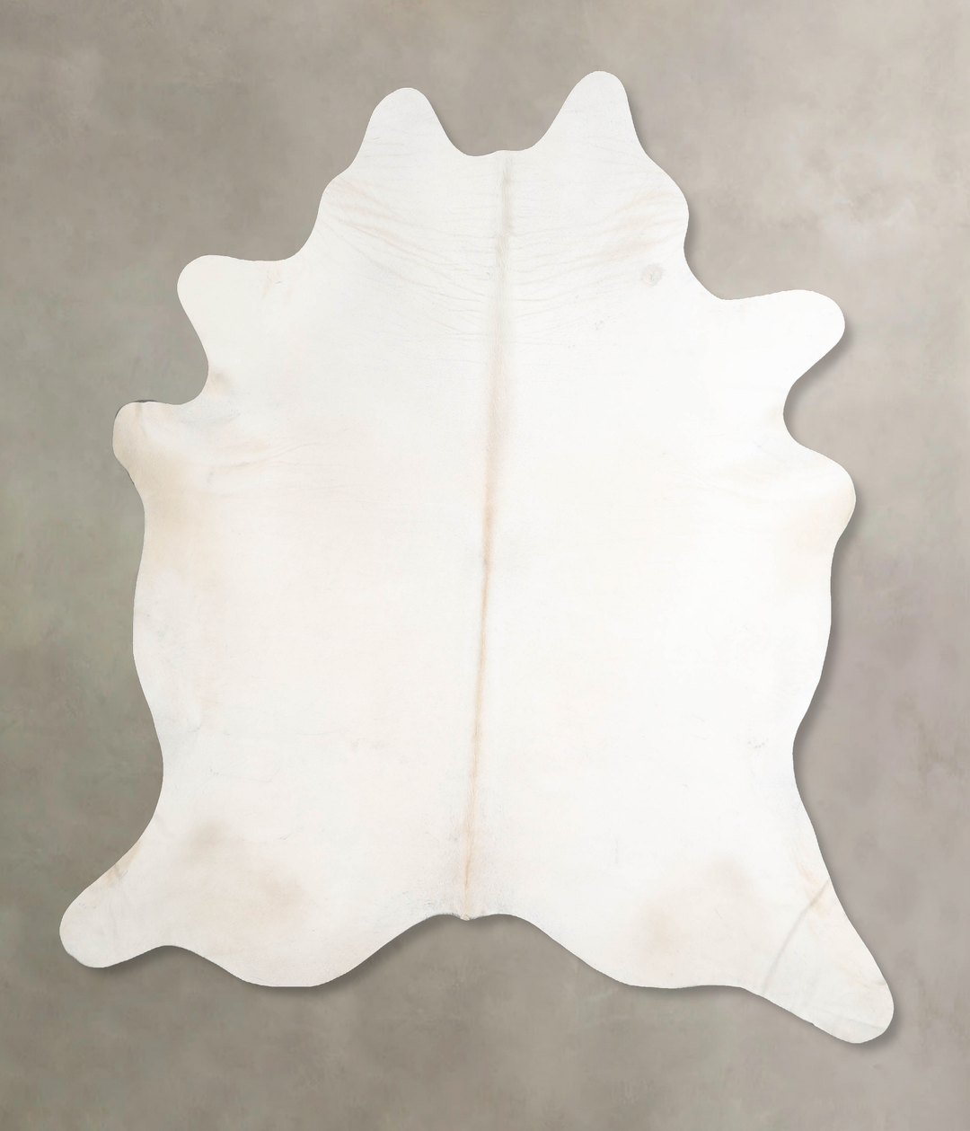 Ivory with Beige XX-Large Brazilian Cowhide Rug 8'0"H x 7'0"W #A47626 