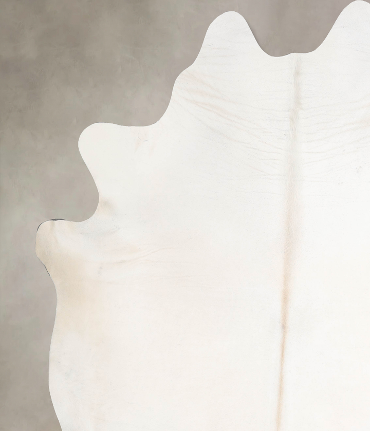 Ivory with Beige XX-Large Brazilian Cowhide Rug 8'0"H x 7'0"W #A47626 by Hudson Hides