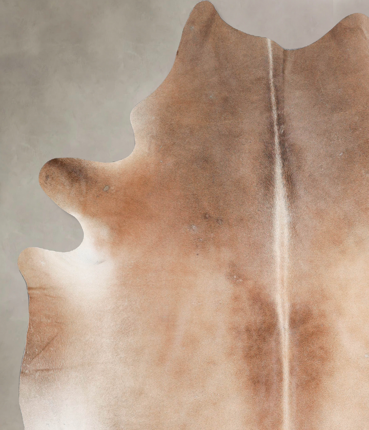 Light Caramel XX-Large Brazilian Cowhide Rug 7'6"H x 6'8"W #A47630 by Hudson Hides