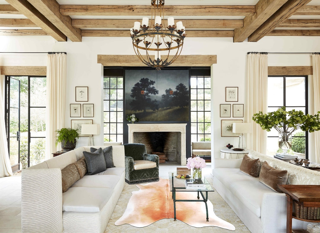 Light Caramel XX-Large Brazilian Cowhide Rug 7'10"H x 6'11"W #A47632 b