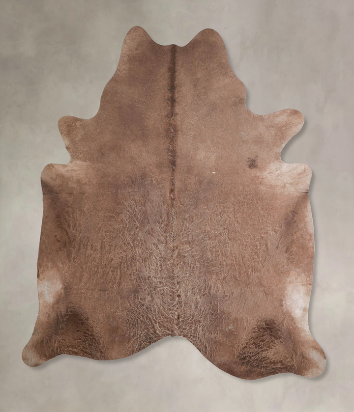 Taupe X-Large Brazilian Cowhide Rug 7'1"H x 6'8"W #A47644 by Hudson Hides