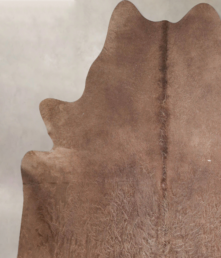 Taupe X-Large Brazilian Cowhide Rug 7'1"H x 6'8"W #A47644 by Hudson Hides