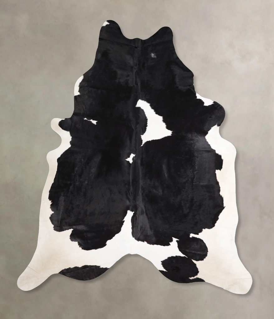 Black and White XX-Large Brazilian Cowhide Rug 8'3"H x 6'9"W #A47652 by Hudson Hides