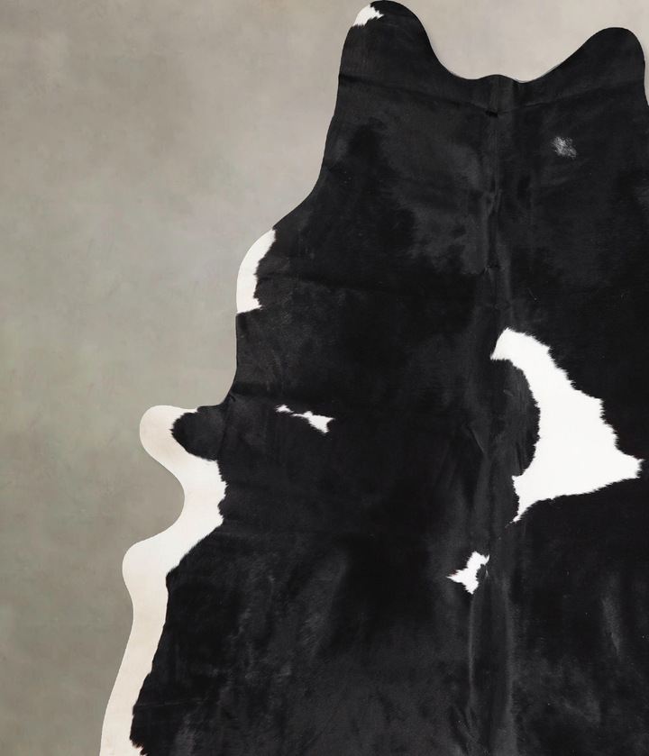Black and White XX-Large Brazilian Cowhide Rug 8'3"H x 6'9"W #A47652 by Hudson Hides
