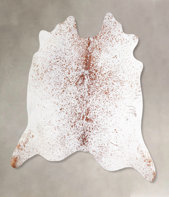 Salt and Pepper Brown X-Large Brazilian Cowhide Rug 6'0"H x 7'1"W #A47664 by Hudson Hides