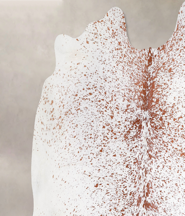 Salt and Pepper Brown X-Large Brazilian Cowhide Rug 6'0"H x 7'1"W #A47664 by Hudson Hides