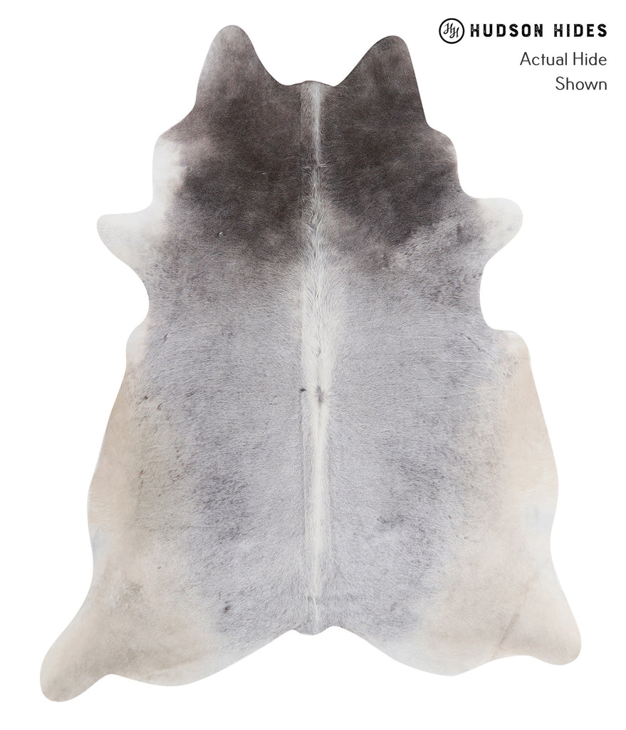 Medium Grey X-Large Brazilian Cowhide Rug 7'8"H x 6'2"W #A4768 by Hudson Hides