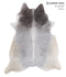 Medium Grey X-Large Brazilian Cowhide Rug 7'8
