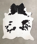 Black and White XX-Large Brazilian Cowhide Rug 8'0"H x 6'11"W #A47683 by Hudson Hides