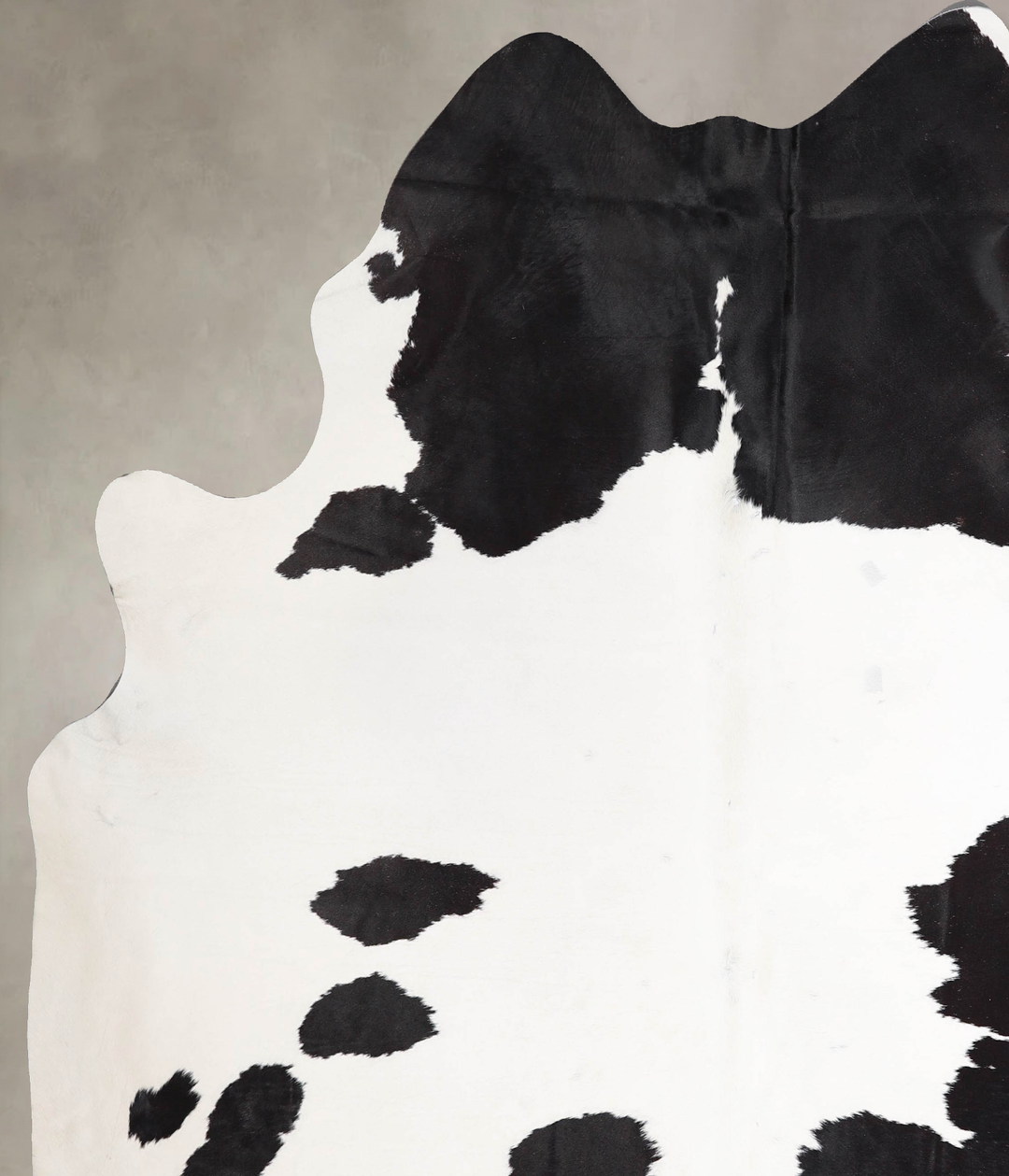 Black and White XX-Large Brazilian Cowhide Rug 8'0"H x 6'11"W #A47683 