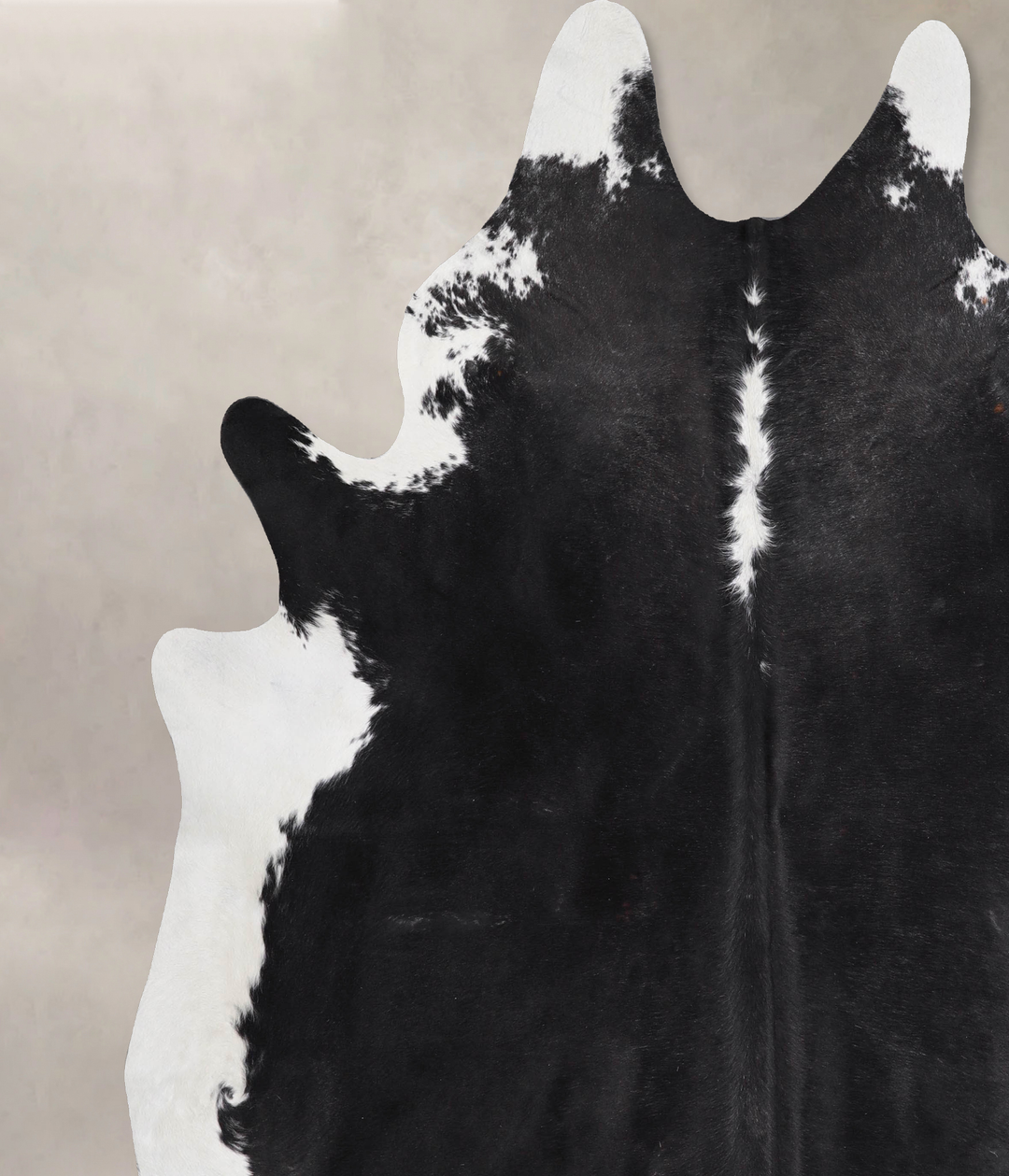Black and White XX-Large Brazilian Cowhide Rug 8'2"H x 7'4"W #A47688 b
