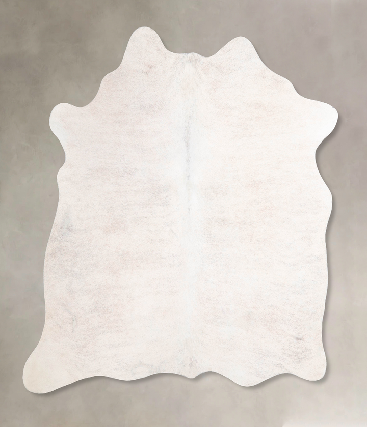 Ivory with Beige Large Brazilian Cowhide Rug 5'10"H x 5'4"W #A47705 by Hudson Hides