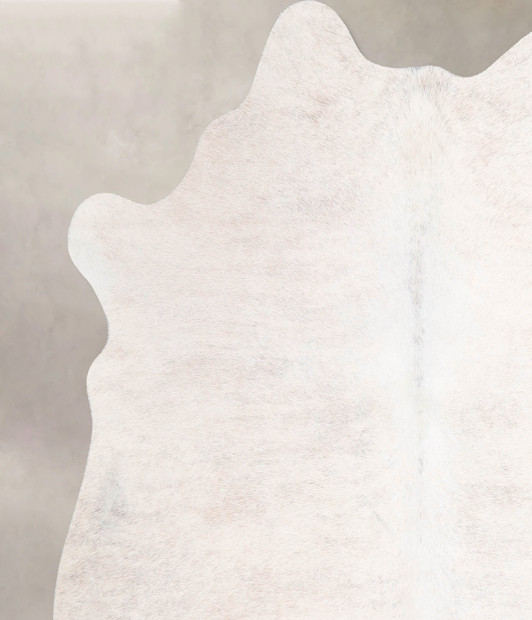 Ivory with Beige Large Brazilian Cowhide Rug 5'10"H x 5'4"W #A47705 by