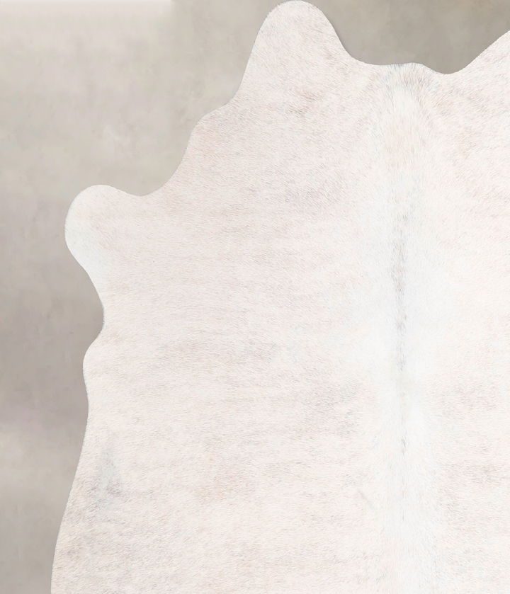 Ivory with Beige Large Brazilian Cowhide Rug 5'10"H x 5'4"W #A47705 by Hudson Hides