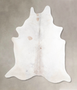 Grey with Beige X-Large Brazilian Cowhide Rug 6'10"H x 6'3"W #A47714 by Hudson Hides
