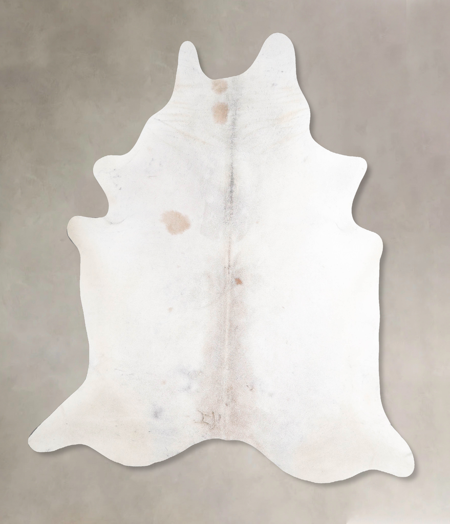 Grey with Beige X-Large Brazilian Cowhide Rug 6'10"H x 6'3"W #A47714 by Hudson Hides