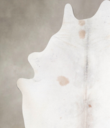 Grey with Beige X-Large Brazilian Cowhide Rug 6'10"H x 6'3"W #A47714 by Hudson Hides