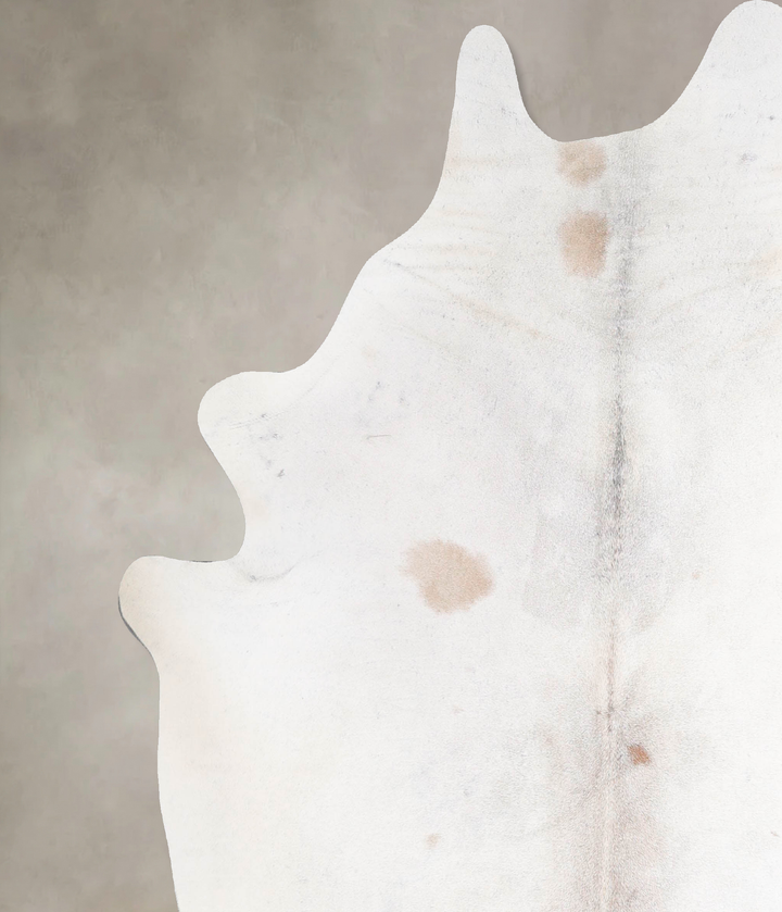 Grey with Beige X-Large Brazilian Cowhide Rug 6'10"H x 6'3"W #A47714 by Hudson Hides