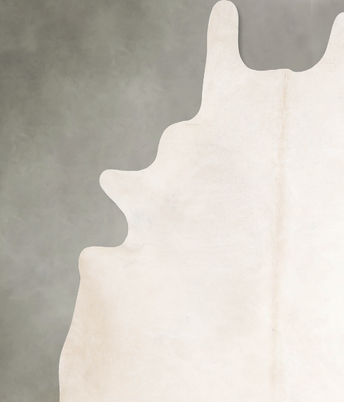 Solid White XX-Large Brazilian Cowhide Rug 7'8"H x 6'10"W #A47742 by Hudson Hides