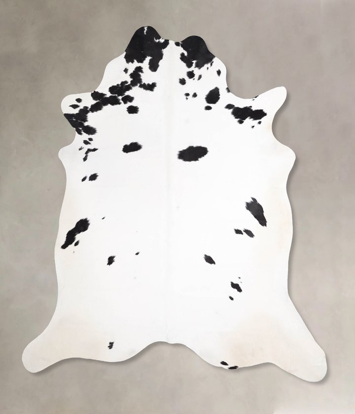 Black and White X-Large Brazilian Cowhide Rug 7'5"H x 6'7"W #A47746 by Hudson Hides