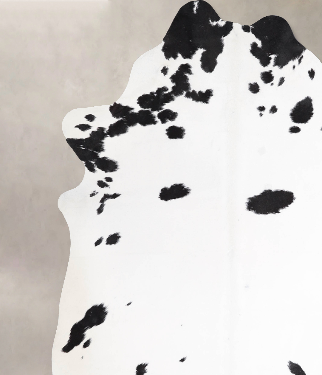 Black and White X-Large Brazilian Cowhide Rug 7'5"H x 6'7"W #A47746 by
