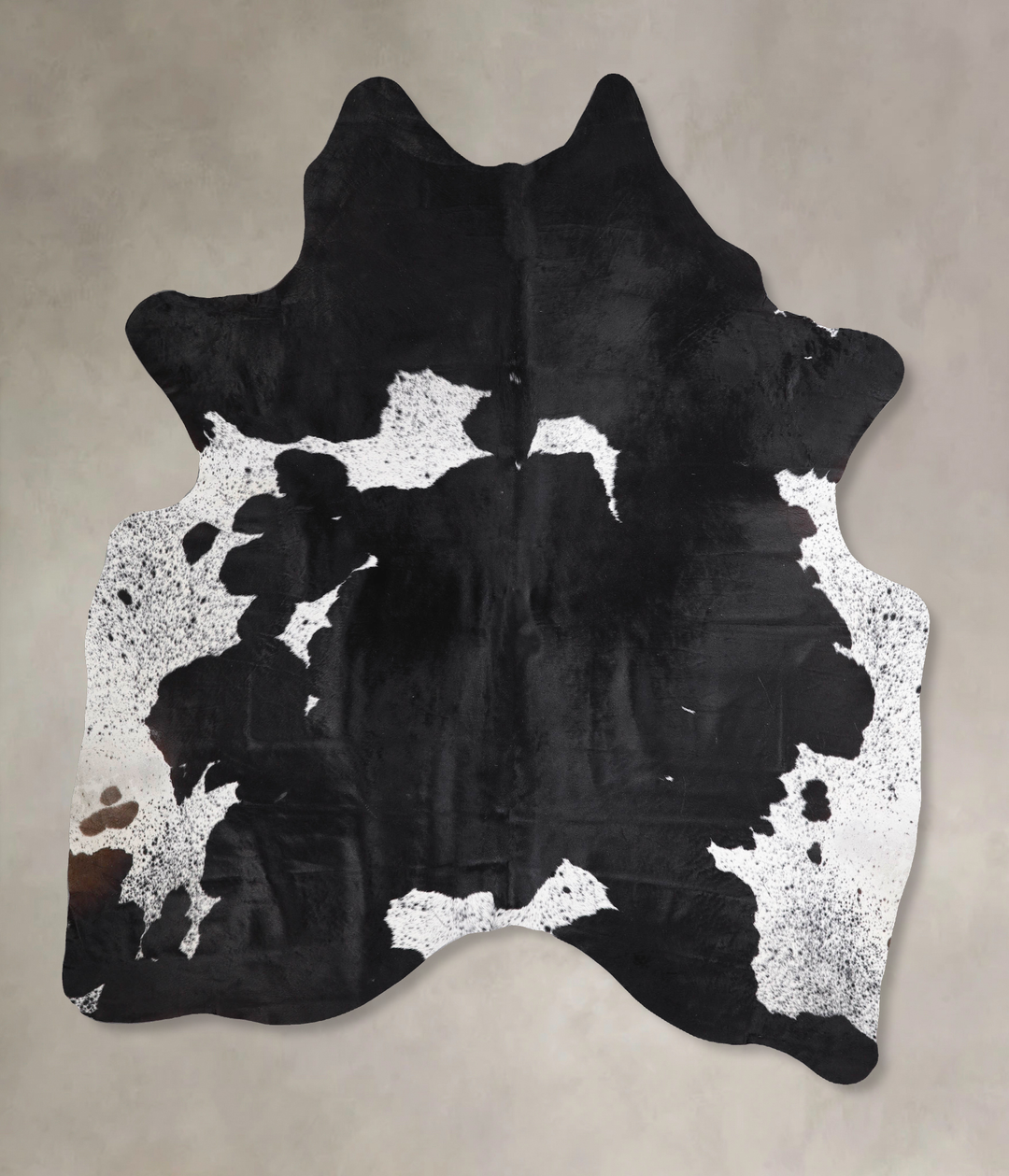 Black and White XX-Large Brazilian Cowhide Rug 7'10"H x 6'9"W #A47747 