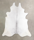 Light Grey XX-Large Brazilian Cowhide Rug 7'8"H x 6'11"W #A47753 by Hudson Hides