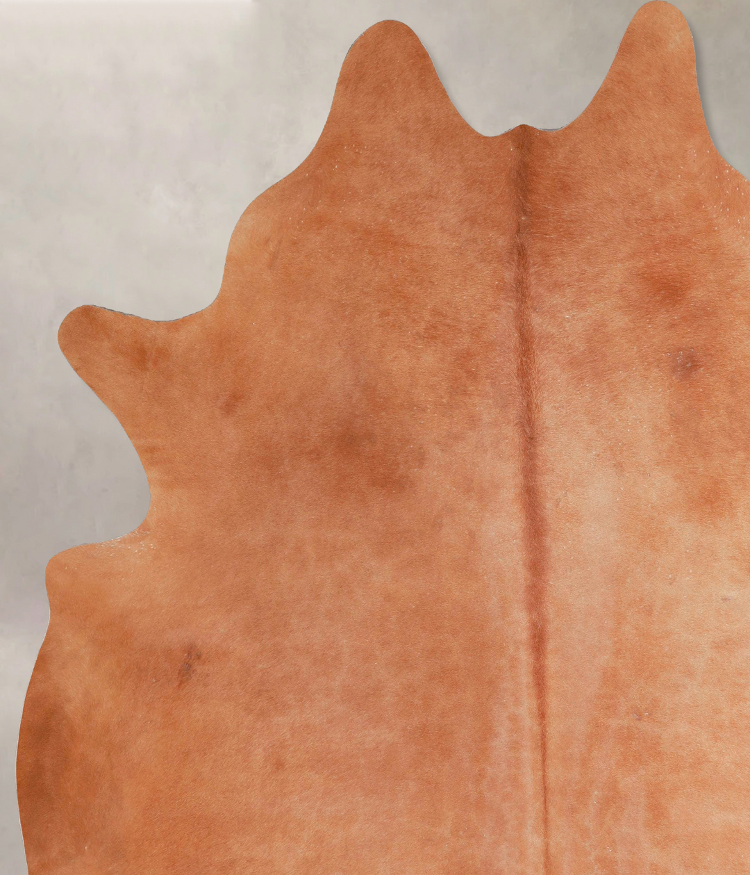 Solid Brown XX-Large Brazilian Cowhide Rug 7'8"H x 6'9"W #A47763 by Hu