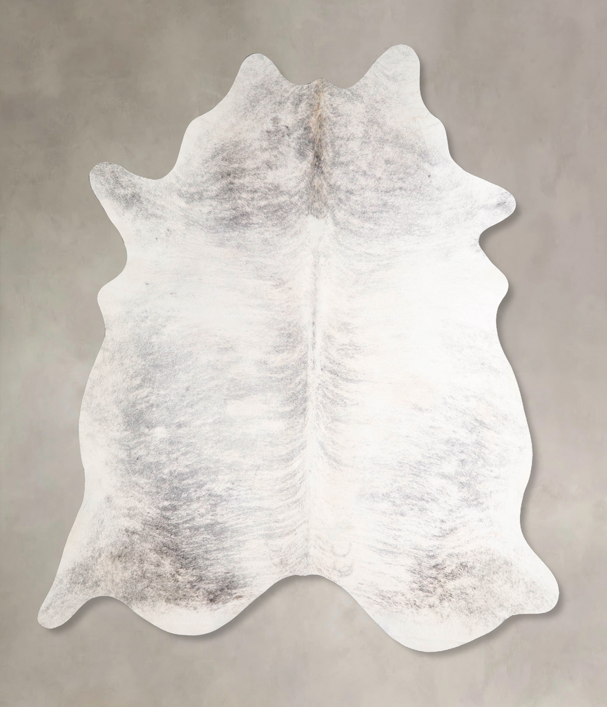 Grey Brindle XX-Large Brazilian Cowhide Rug 7'9"H x 6'7"W #A47768 by Hudson Hides